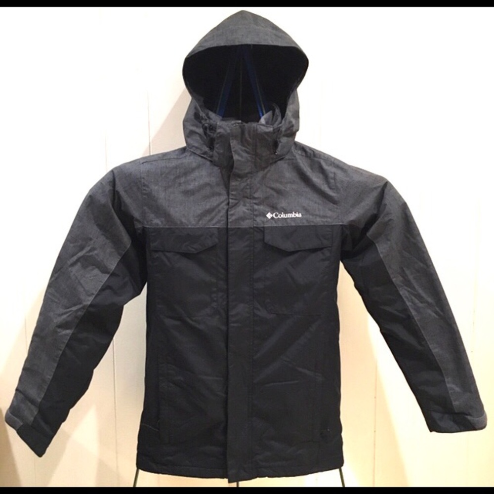 Mens Columbia interchange jacket Small size , color black and gray
